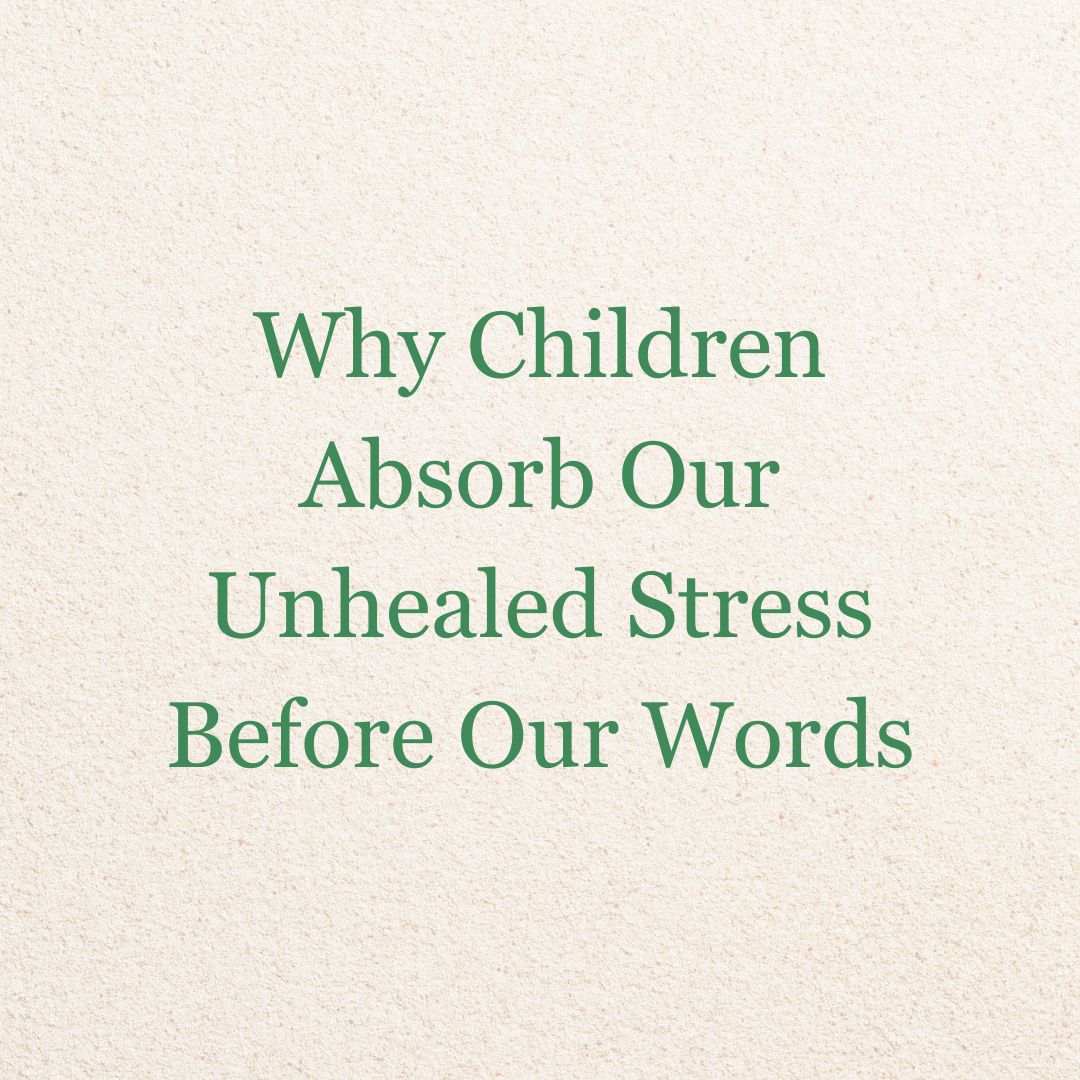children absorb stress